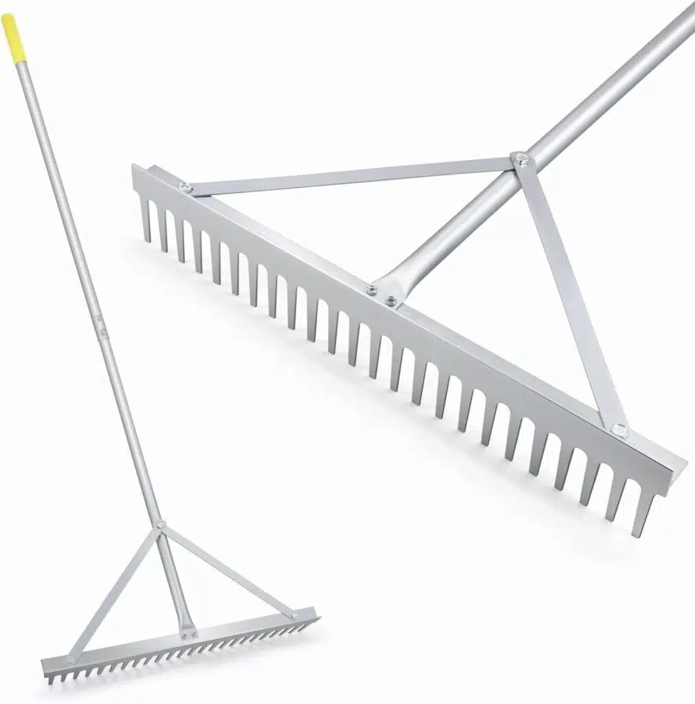 Colwelt 24-Tine Aluminum Landscape Rake 